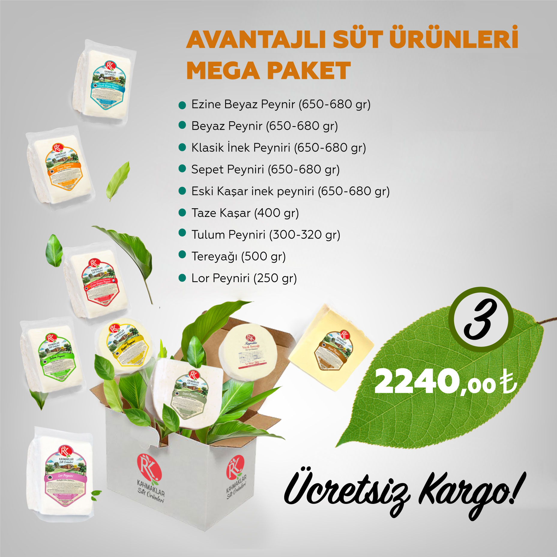 Avantajlı Süt Ürünleri Mega Paket
